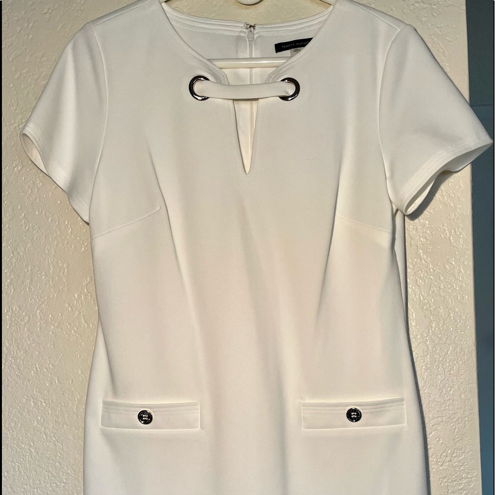 Tommy Hilfigter white Dress size 8